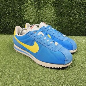 Nike Cortez TXT Light Photo Blue Lightning Sail Sneakers HF0263-402 Mens 9.5